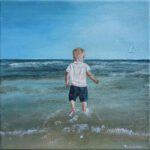 Jens aan het strand | 20 x 20 cm  | 2019 |