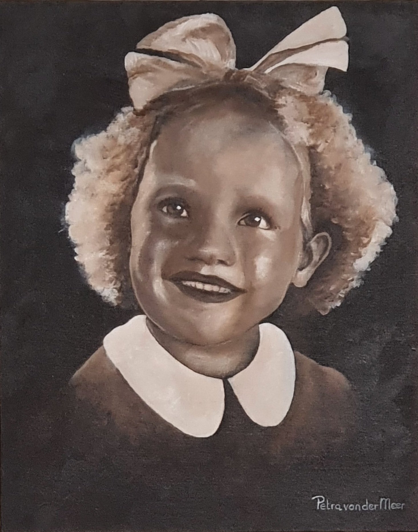 Ode aan dit lieve meisje | paneel 24 x 30 cm | acrylverf | 2022