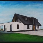Huis | in opdracht | doek 40x60 cm | acrylverf