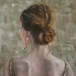 Vrouw koper | doek 40x50 cm | mix-media | 2024 | € 395,00