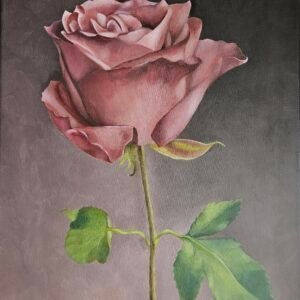 Bloemen schilderij roos